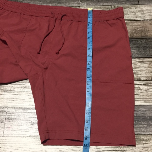 Goodfellow Tech Shorts Men’s XL Red (Inseam 8.5) Drawstring Casual - Picture 3 of 9